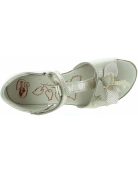 Gold Leather Sandals for a Girl Closed Heel | Pronation Corrective