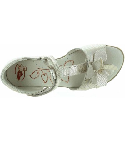 Ankle pronation for girls in gold leather