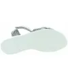 European silver leather adjust sandals for girls