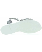 European silver leather adjust sandals for girls