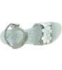 European silver leather adjust sandals for girls