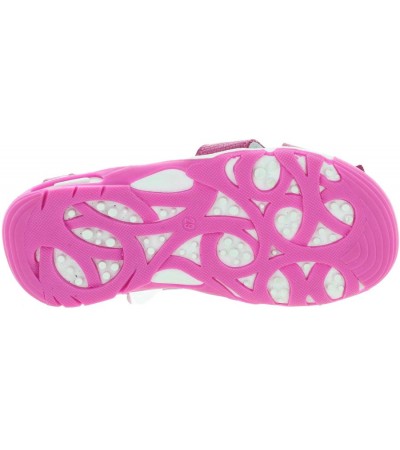 Decorative sandals for a toddler girl with pink flower 