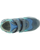 Tip toe stop walking blue leather boots for boys 