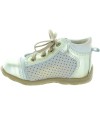 Pigeon toe stop leather ankle gold baby shoes