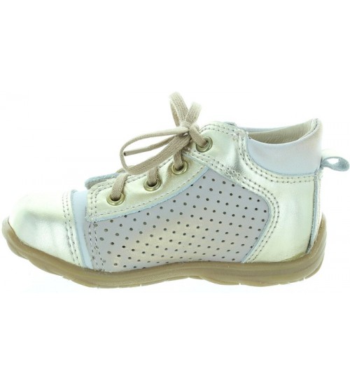 Corrective leather high top shoes for pigeon toes 