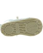 Pigeon toe stop leather ankle gold baby shoes
