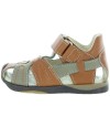 High arches beige boys ortho sandals 