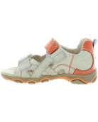 Foot forming beige sandals for kids with good arches