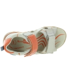 Foot forming beige sandals for kids with good arches