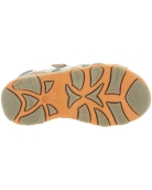 Foot forming beige sandals for kids with good arches