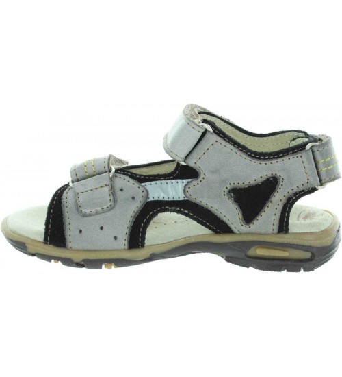 Supportive leather sandals for kids with high arch