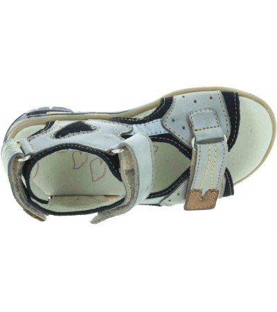 Supportive leather sandals for kids with high arch