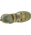 Orthopedic heel support green boys shoes
