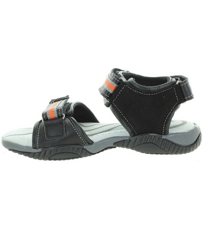 Quality boys sandals in black leather 