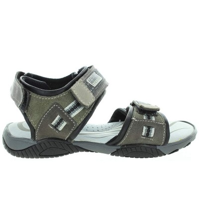 Boy with arch support leather sandals 