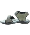 Sandals for older boy with arch support in gray leather