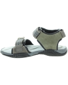 Sandals for older boy with arch support in gray leather