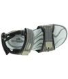 Sandals for older boy with arch support in gray leather