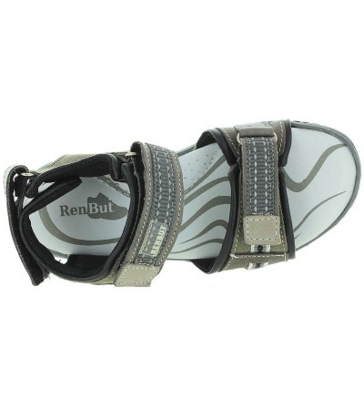 Boy with arch support leather sandals 