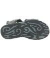 Sandals for older boy with arch support in gray leather