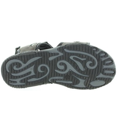 Boy with arch support leather sandals 