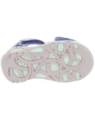 Purple leather high top toddler girls sandals
