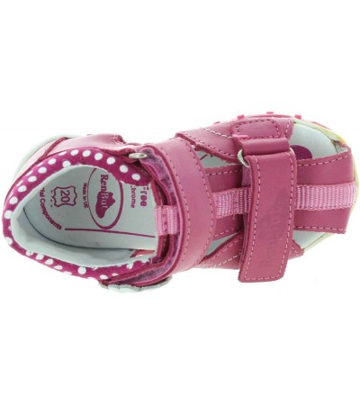 Shoes for a Baby in pink leather 