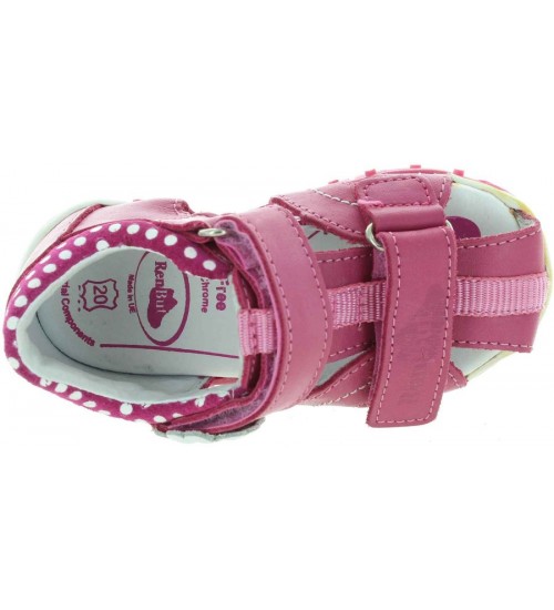 Shoes for a Baby in pink leather 