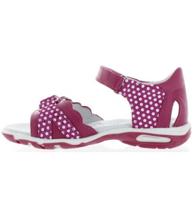Closed heel pink sandals for children