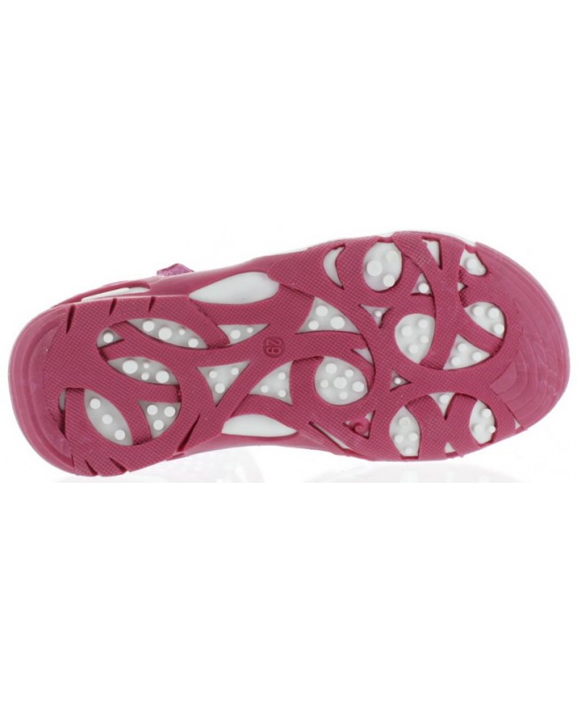 Closed heel pink sandals for children