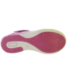 Pink leather orthopedic shoes for girls 