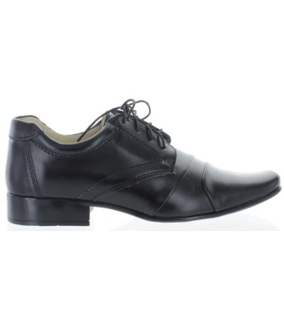 Special occasion black dress shoes for boys