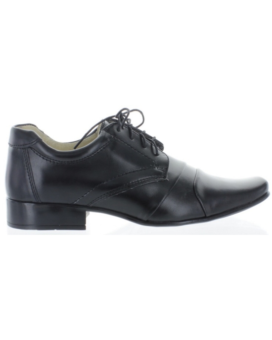 Special occasion black dress shoes for boys
