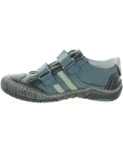 Blue leather casual European shoes for boys