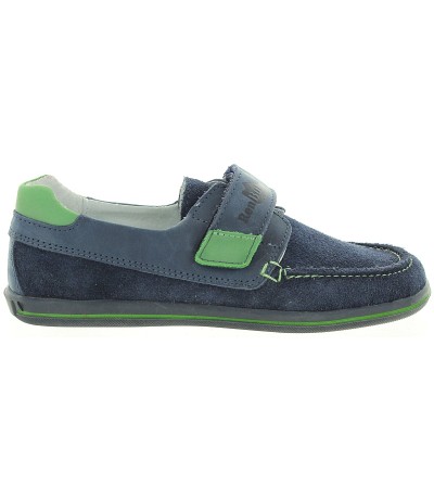 Dress navy loafers with arches for boys 