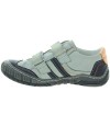 Wide width leather gray shoes for boys 