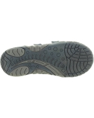 Wide width leather gray shoes for boys 
