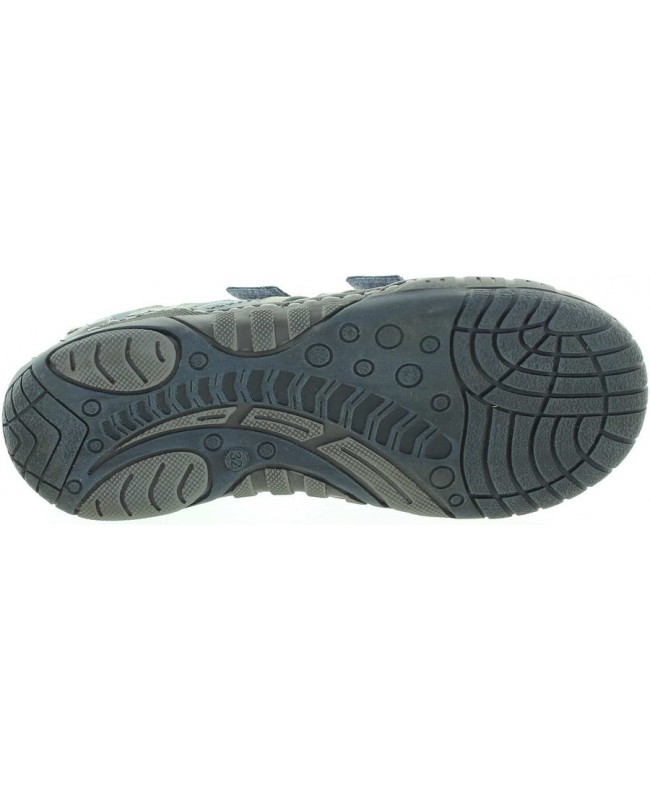 Casual shoes for boys in blue leather 