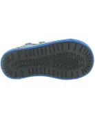 Gray leather ankle support ortho shoes for boy