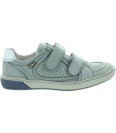 Flexible gray shoes for a boy from Europe