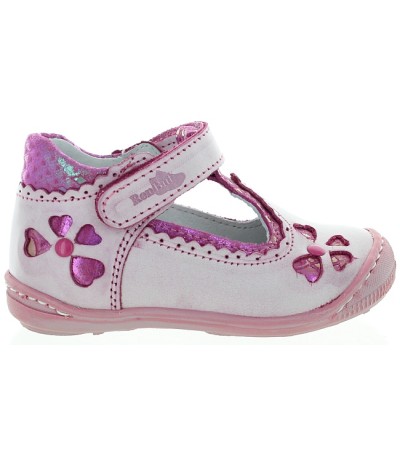 Posture correct toddler shoes in pink leather 