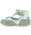 Foot supination beige high top baby shoes