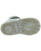 Foot supination beige high top baby shoes