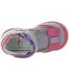 Anti toe purple walking shoes for kids 