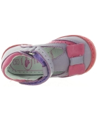 Anti toe purple walking shoes for kids 