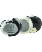 Baby Girl Black Patent Leather Shoes | Ankle High Support