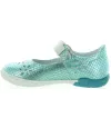 Foot anti smell blue leather shoes for girls 