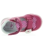 Pink girls shoes for double wide feet and high instep 