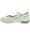 High arch girls shoes in gold leather with support 