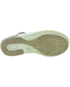 High arch girls shoes in gold leather with support 